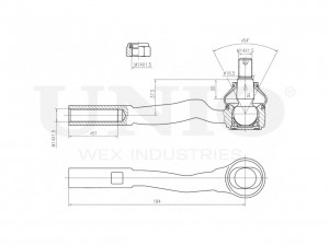 Наконечник рулевой правый SSP-10116 UNIO