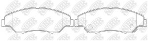 Колодки тормозные KIA Sportage (-03) передние (4шт.) NIBK PN0634 NIBK