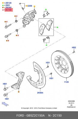 Болт GB5Z2C150A GB5Z2C150A FORD
