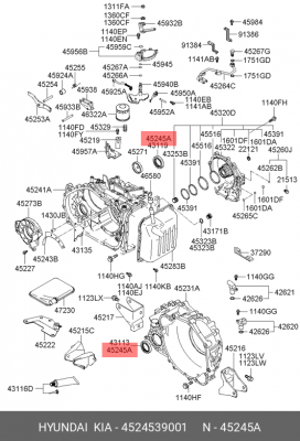 Сальник привода 4524539001 HYUNDAI KIA