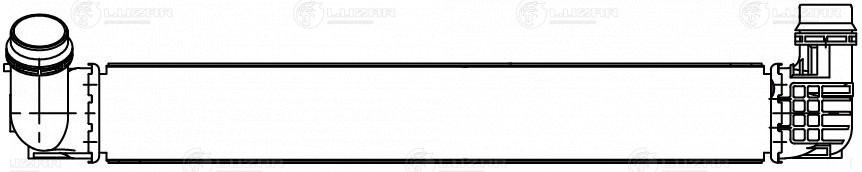 ОНВ (радиатор интеркулера) для а м Renault Megane III (08-) Scenic III (09-) 1.5 LRIC 0904 LUZAR