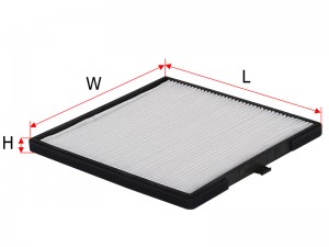 Фильтр салона HYUNDAI i10 08-/KIA PICANTO 06- CA2808 CA2808 SAKURA