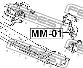 Опора раздатки MM-01 MM-01 FEBEST