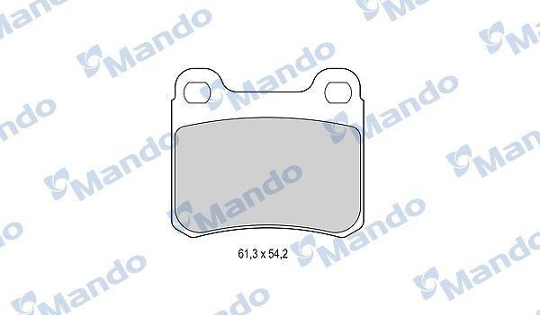Колодки тормозные MERCEDES C (W201,W202) задние (4шт.) MANDO MBF015074 MANDO