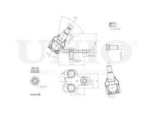 Опора шаровая передняя нижняя левая SSP-20103 UNIO