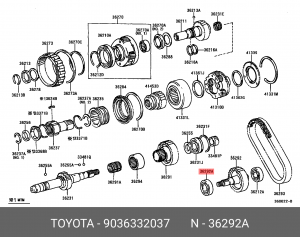 ПОДШИПНИК РАЗДАТКИ 90363-32037 TOYOTA