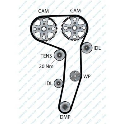AUDI/ VW/ SKODA/ SEAT 1.6 TDI / 2.0 TDI 941033 DAYCO