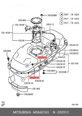 Зажим MITSUBISHI OE MS660163 MITSUBISHI