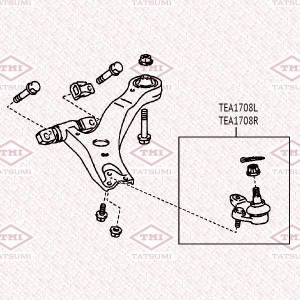 Опора шаровая нижняя L TOYOTA Camry 06- TEA1708L TEA1708L TATSUMI