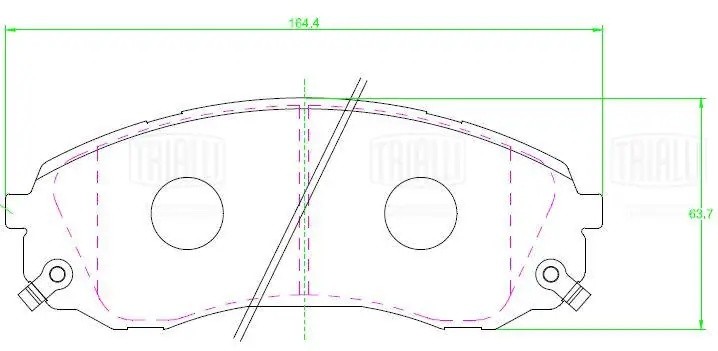 Колодки торм. Haval H9 (17-) диск. перед. (PF 2326) PF2326 TRIALLI
