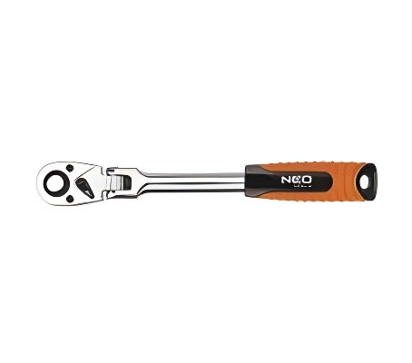 трещотка! 1/2', 285 мм, 72з, шарнир, храповик CrMo\ 08519 NEO