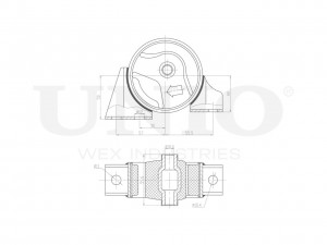 Опора двигателя задняя RMP-15084 UNIO