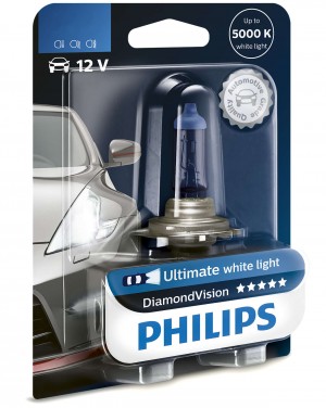 Лампа 12V HB4 55W P22d 5000K блистер (1шт.) Diamond Vision PHILIPS 9006DVB1 PHILIPS