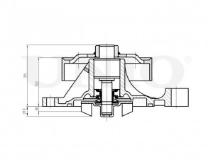 Помпа водяная WAP-10040 UNIO