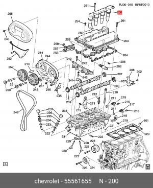 Катушка зажигания (блок) 55561655 55561655 GENERAL MOTORS