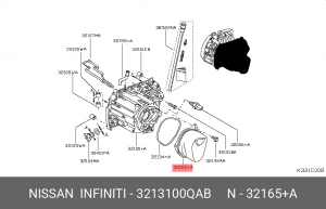 КРЫШКА КПП 32131-00QAB 3213100QAB NISSAN