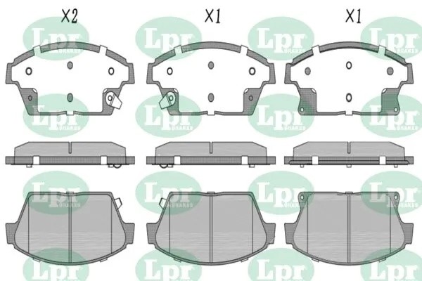 Комплект тормозных колодок 05P1562 05P1562 LPR