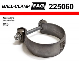 Хомут глушителя ball clamp 225060 EAG