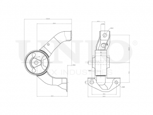 Опора двигателя задняя RMP-15113 UNIO