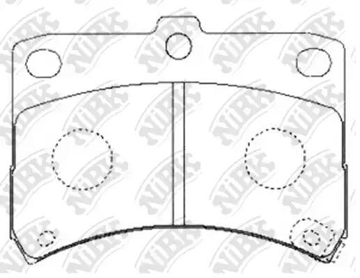 PN6429-NIBK колодки дисковые! передние\ Daihatsu Cuore 1.0i 98-03 PN6429 NIBK