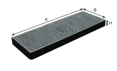 Фильтр салона угольный AG733CFC AG 733 CFC GOODWILL