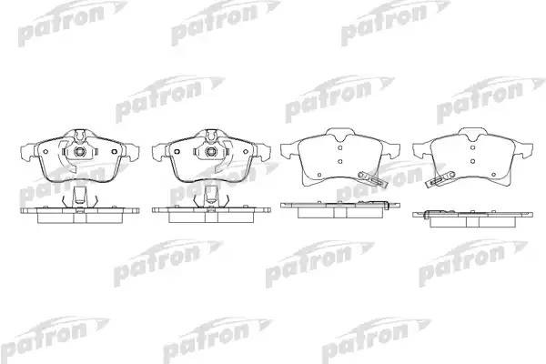 Колодки тормозные дисковые передн PBP1640 PBP1640 PATRON