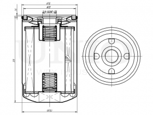 Фильтр масляный FLT-20025 UNIO