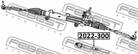 Тяга рулевая L/R (без наконечника) 2022-300 FEBEST