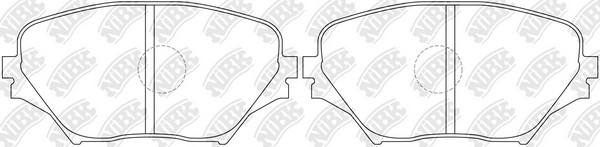 Колодки тормозные TOYOTA Rav 4 (00-05) передние (4шт.) NIBK PN1447 NIBK