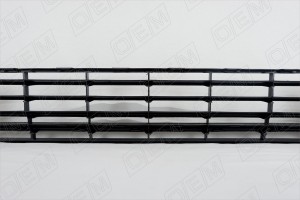 Решетка в бампер нижняя Volkswagen Polo sedan 5 2015-2020, под черную накладку OEM3678 OEMPARTS