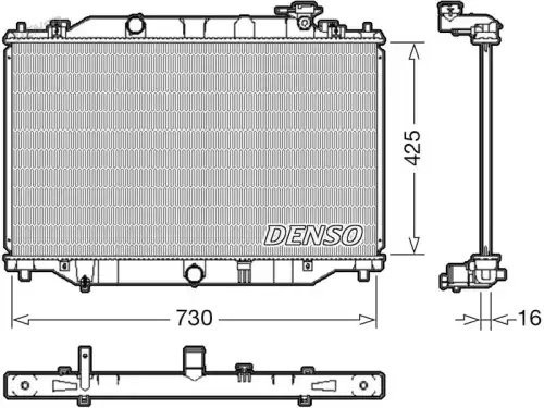 Радиатор охлаждения двигателя (MAZDA CX-5) DRM44039 DRM44039 DENSO