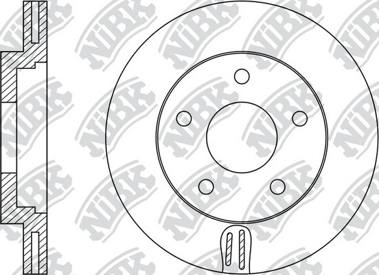 Диск тормозной MAZDA TRIBUTE 2000-2008 RN1519 RN1519 NIBK