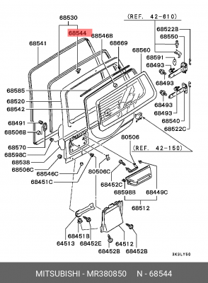 Фиксатор MITSUBISHI ОЕ MR380850 MITSUBISHI
