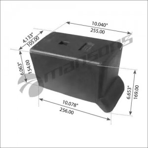 Подушка BPW рессоры полуприцепа MANSONS 300102 MANSONS