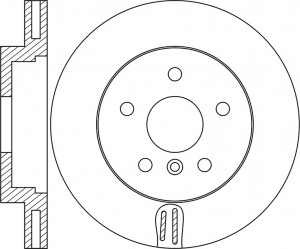 Диск тормозной BMW X5 (E70,F15) передний (1шт.) NIBK RN1718 NIBK
