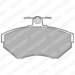 LP1410 колодки дисковые п.\ VW Passat 1.6-2.3/1.9TD 96-00 LP1410 DELPHI