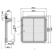 Фильтр воздушный DOUBLEFORCE DFA18004 DFA18004 DOUBLE FORCE