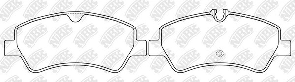 Колодки тормозные FORD Transit (14-) задние (4шт.) NIBK PN0660 NIBK
