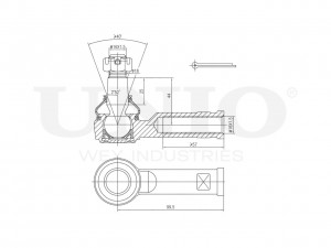 Наконечник рулевой SSP-10040 UNIO