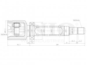 ШРУС внутренний правый CVJ-30111 UNIO