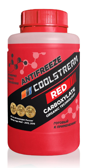 Антифриз красный -40C 0.9кг Red COOL STREAM CS010901RD COOLSTREAM