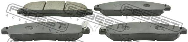 колодки торм. дисковые передние!\ Nissan Navara Platform/Chassis 2.3dCi 15> 0201-D23MF FEBEST