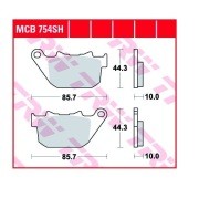 Колодки дисковые MCB754SH MCB754SH TRW LUCAS