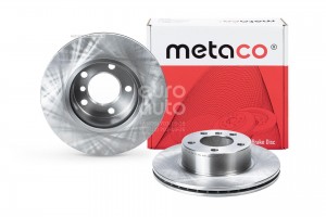 Диск тормозной передний вентилируемый 3050247 METACO