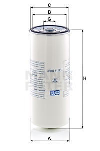Фильтр воздушный сепаратор LB11102/2 LB111022 MANN FILTER