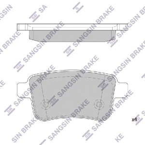 Колодки тормозные RENAULT Kangoo (08-) задние (4шт.) SANGSIN SP4158 SANGSIN