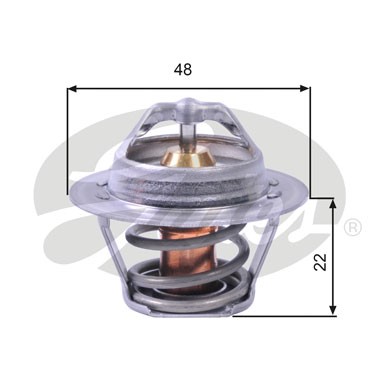 термостат! Opel Kadett/Astra/Vectra 1.2-1.6i 84> TH00391G1 GATES
