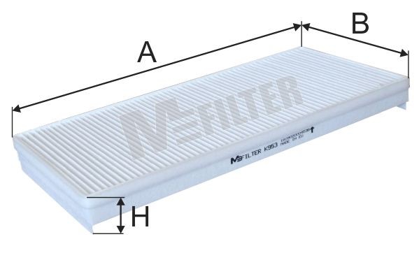 фильтр воздушный ! кабины 400x180x40 \MAN 19.403 (F2000) K953 MFILTER AUTOMOTIVE FILTERS