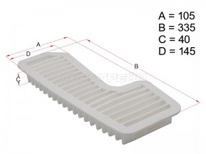 Фильтр воздушный TOYOTA MARK2/RAV4 1GFE/1ZZFE 98- HSAF0048 HSAF0048 HOSU