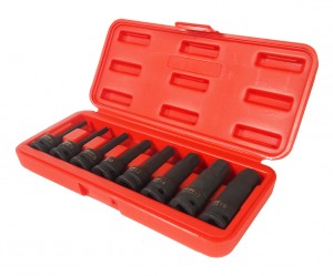 Набор бит-головок 1/2" HEX H5-19ммх78мм ударных 8 предметов в кейсе JTC JTC-J408LH JTC TOOLS